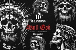 10 Bundle Dark Art Skull God Prophet Demon Horror Scary Product Image 1
