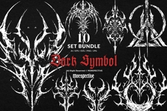 10 Bundle Dark Art Symbol Demon Devil Sigil Rune Mark Magic Product Image 1