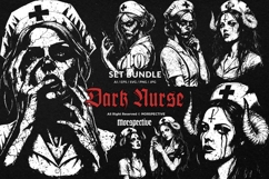 10 Bundle Dark Art Nurse Girl Zombie Devil Demon Hospital Product Image 1