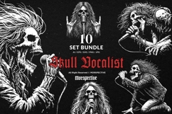 10 Bundle Dark Art Skull Vocalist Music Rock Metal Audio Product Image 1