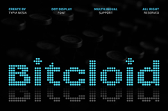 Bitcloid - Modern Futuristic Digital Dot Font Product Image 1