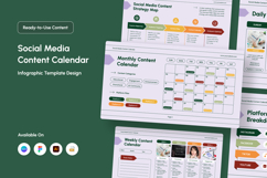 Social Media Content Strategy Calendar Infographic Product Image 1