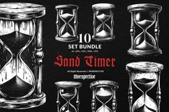 10 Bundle Dark Art Hourglass San Timer Stopwatch Skull Hand Product Image 1