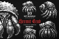 10 Bundle Dark Art Hermit Crab Animal Shell Sea Beach Hand Product Image 1