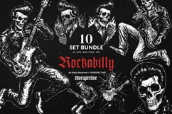 10 Bundle Dark Art Rockabilly Music Rock n Roll Vintage Product Image 1