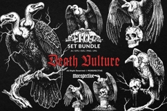 10 Bundle Dark Art Death Vulture Bird carcass Greed Horror Product Image 1