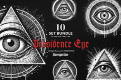 10 Bundle Dark Art Eye of Providence Mystical Evil Gothic Product Image 1