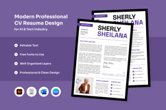 Innovative Resume for AI &amp; Software Roles Product Image 1