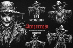 10 Bundle Dark Art Scarecrow Doll Scary Horror Evil Ghost Product Image 1
