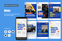 Digital News Carousel for Social Media Product Image 1