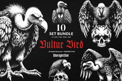 10 Bundle Dark Art Vultur Bird Death Buzzard Condor Gothic Product Image 1