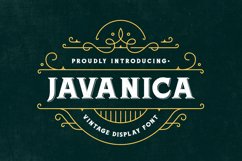 Javanica - Vintage Display Font Product Image 1