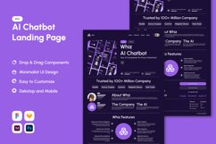 Whiz - AI Chatbot Landing Page V1 Product Image 1