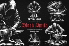 10 Bundle Dark Art Black Smith Skull Steel Hammer Ironwork Product Image 1