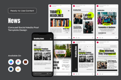 Breaking News Instagram Carousel Pack Product Image 1