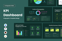 Social Media KPI Dashboard Infographic Product Image 1