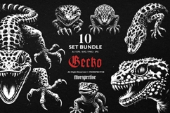 10 Bundle Dark Art Death Gecko Anger Lizard Beast Animal Product Image 1