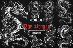 10 Bundle Dark Art The Dragon Chinese Myth Animal Beast Product Image 1