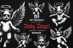 10 Bundle Dark Art Baby Angel Kids Wings Child Heaven Skull Product Image 1