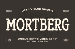Mortberg - Rough Vintage Hand Drawn Slab Serif Product Image 1
