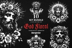 10 Bundle Dark Art God Floral Christ Messiah Savior Lord Product Image 1