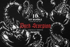 10 Bundle Dark Art Scorpion King Venom Desert Animal Product Image 1