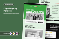 Contemporary Digital Agency Portfolio Newsletter Product Image 1