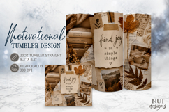Motivational quotes Autumn Tumbler wrap Inspirational Product Image 1