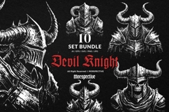 10 Bundle Dark Art Devil Knight Demon Troops Army Warrior Product Image 1