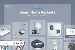 Modern Smart Home 3D Icons Product Image 1