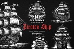 10 Bundle Dark Art Pirates Ship Boat Sail Sea Ghost Skull Product Image 1
