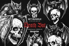 10 Bundle Dark Art Death Bat Skull Horror Spooky Gothic Product Image 1