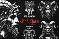 10 Bundle Dark Art God Horn Jesus Demon Goat Devil Messiah Product Image 1
