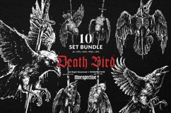 10 Bundle Dark Art Death Bird Stab Sword Skull Arrow Eagle Product Image 1
