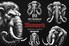 10 Bundle Dark Art Mammoth Ancient Beast Ice Age Elephant Product Image 1