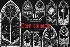 10 Bundle Dark Art Window Dimension Gate Realm Portal Mystic Product Image 1