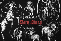 10 Bundle Dark Art Dark Sheep Baphomet Demon Skull Devil Product Image 1