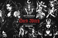 10 Bundle Dark Art Witch Sorcery Spell Girl Occult Mystic Product Image 1