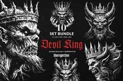 10 Bundle Dark Art Devil King Crown Demon Throne Monarch Product Image 1