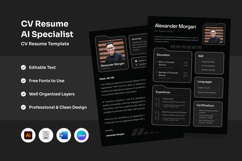 Clean Tech CV for UI/UX &amp; Developers Product Image 1