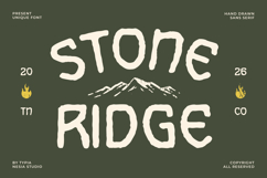 Stone Ridge - Rough Vintage Hand Drawn Font Product Image 1