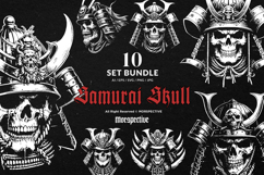 10 Bundle Dark Art Japan Samurai Skull Warrior Demon Mask Product Image 1