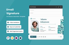 Art Director - Geometric Email Signature Template Product Image 1