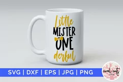 Little mister onederful - Birthday SVG EPS DXF Product Image 1