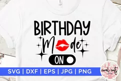 Birthday mode ON - Birthday SVG EPS DXF PNG Cutting File Product Image 1