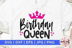 Birthday queen - Happy Birthday SVG EPS DXF Product Image 1