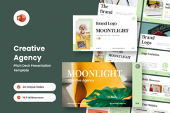 Creative Agency Pitch Deck Sleek &amp; Modern PowerPoint Product Image 1