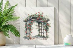 Cozy Spring Roses Sublimation Clipart Product Image 2