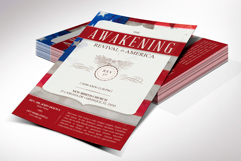 American Patriotic Church Postcard Template, 8.5x5.5 Flyer Product Image 1