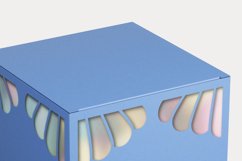 Cuttable Cube Treat Box with Corner Holes SVG Product Image 4